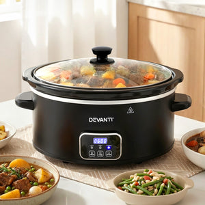 5.6L Slow Cooker | 3 Heat Settings | Keep Warm Function