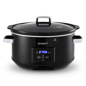 8L Slow Cooker | 3 Heat Settings | Keep Warm Function