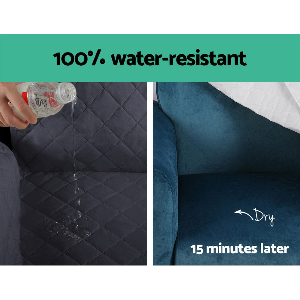 Sofa Cover | Couch Covers | 3 Seater | 100% Water Resistant | Dark Grey