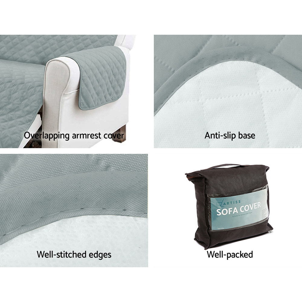 Sofa Cover | Couch Covers | 3 Seater | 100% Water Resistant | Grey