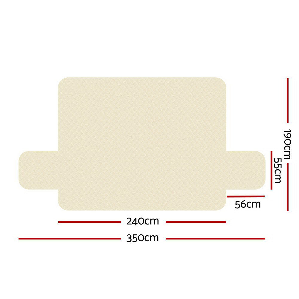 Sofa Cover | Couch Covers | 4 Seater | 100% Water Resistant | Beige