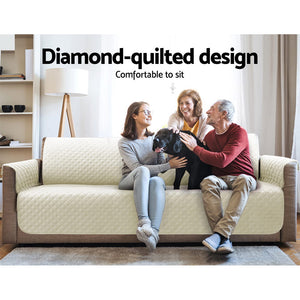 Sofa Cover | Couch Covers | 4 Seater | 100% Water Resistant | Beige