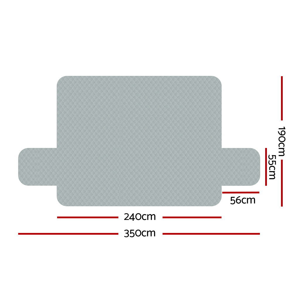 Sofa Cover | Couch Covers | 4 Seater | 100% Water Resistant | Grey