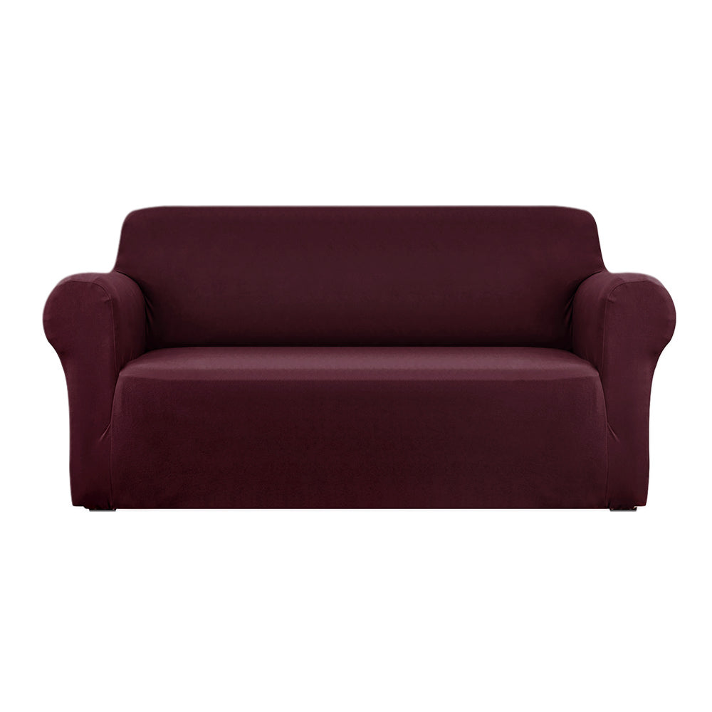 Sofa Cover | Couch Covers | 3 Seater | Stretch | Burgundy