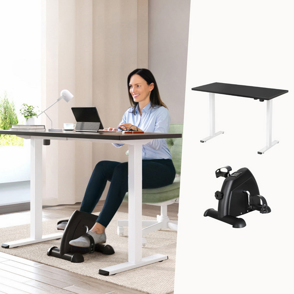 140cm Artiss Electric Standing Desk | Mini Pedal Exercise Bike | Home Office