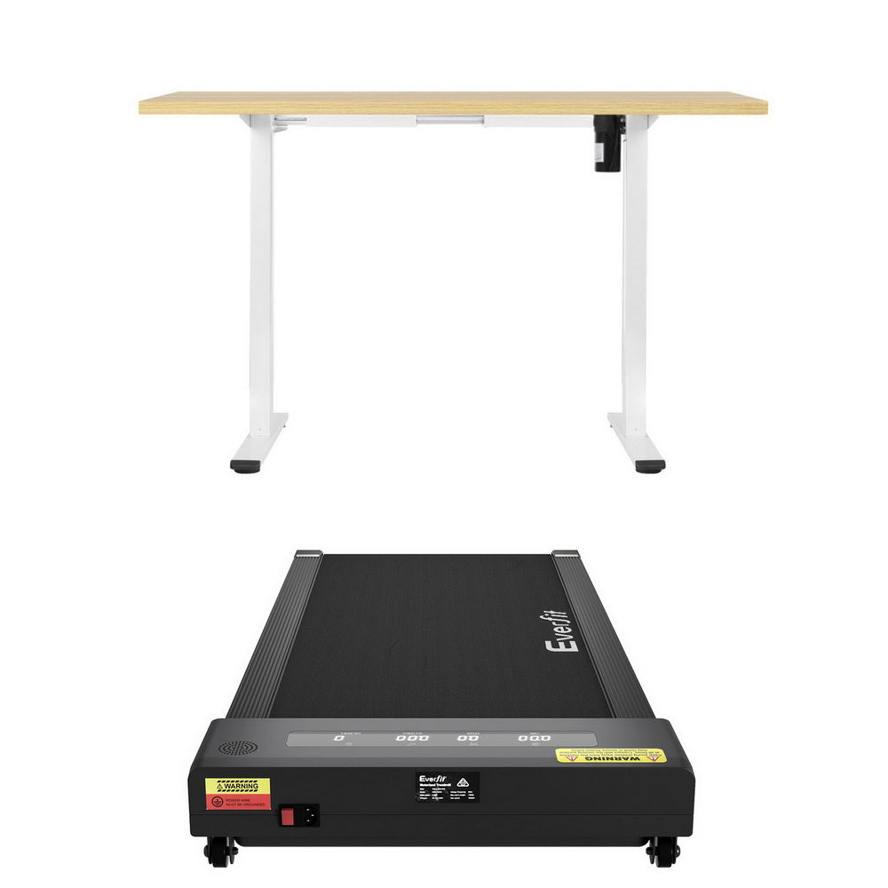 Under Desk Treadmill Set | 140cm Auto Standing Desk | Walking Pad | 400mm