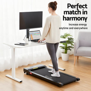 Walking Pad Treadmill + Standing Desk | 140cm Desk | 400mm Width