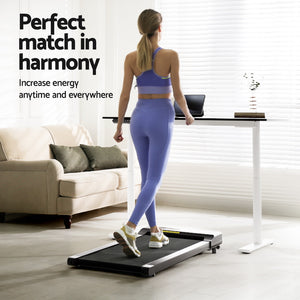 Artiss 120cm Automatic Standing Desk with 400mm Electric Walking Pad Treadmill