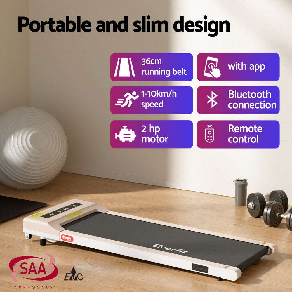 Electric Treadmill + Standing Desk Bundle | 120cm Desk | Walking Pad | 360mm Width