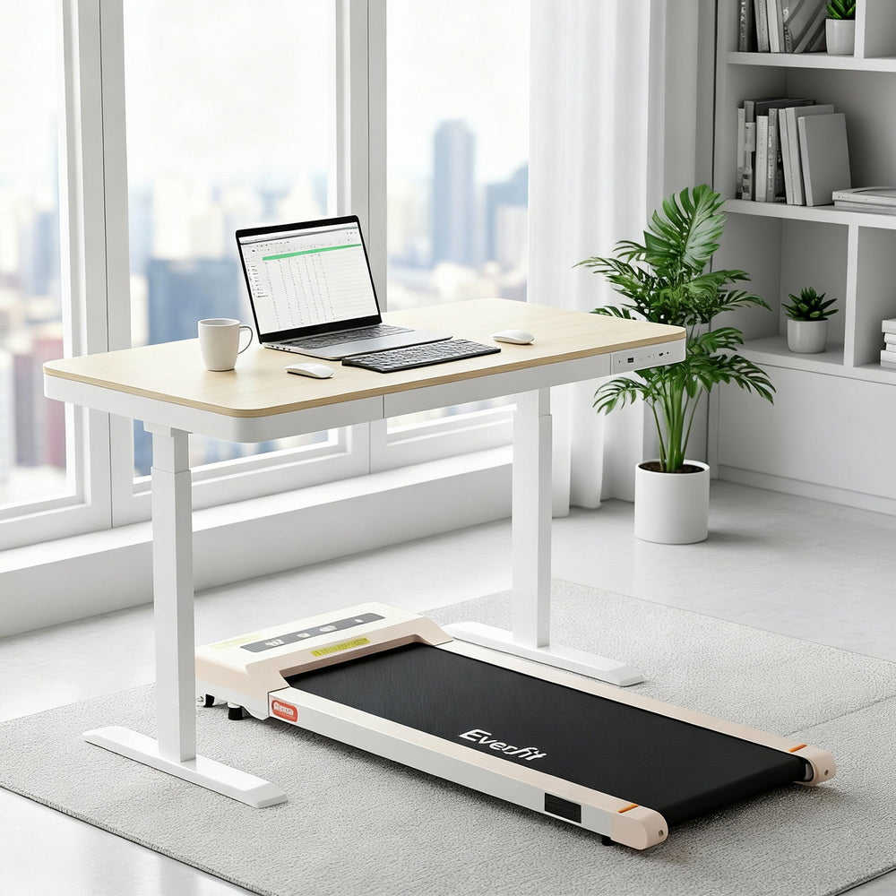 Electric Treadmill + Standing Desk Bundle | 120cm Desk | Walking Pad | 360mm Width