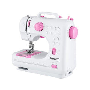 Mini Sewing Machine Kit | 12 Stitches | Portable | LED Lights | Beginner