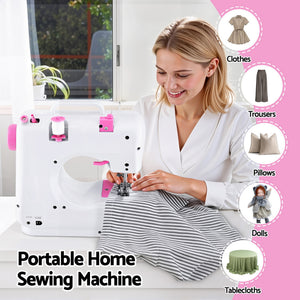 Mini Sewing Machine Kit | 12 Stitches | Portable | LED Lights | Beginner