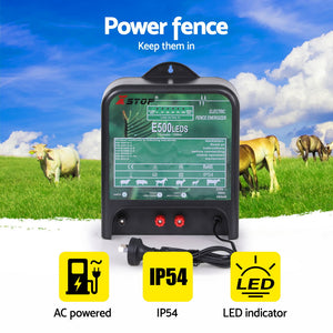 XSTOP Electric Fence Energiser 5J | 220-240V | Powers up to 120km Fence