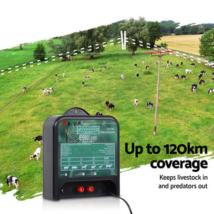 XSTOP Electric Fence Energiser 5J | 220-240V | Powers up to 120km Fence