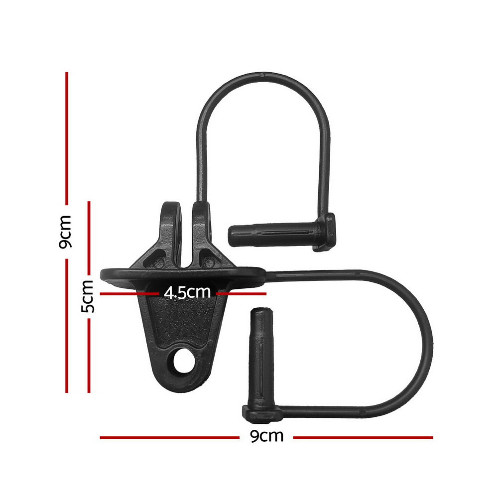 Electric Fence Insulators | 200pcs Pinlock | Black Farm Fencing Accessories