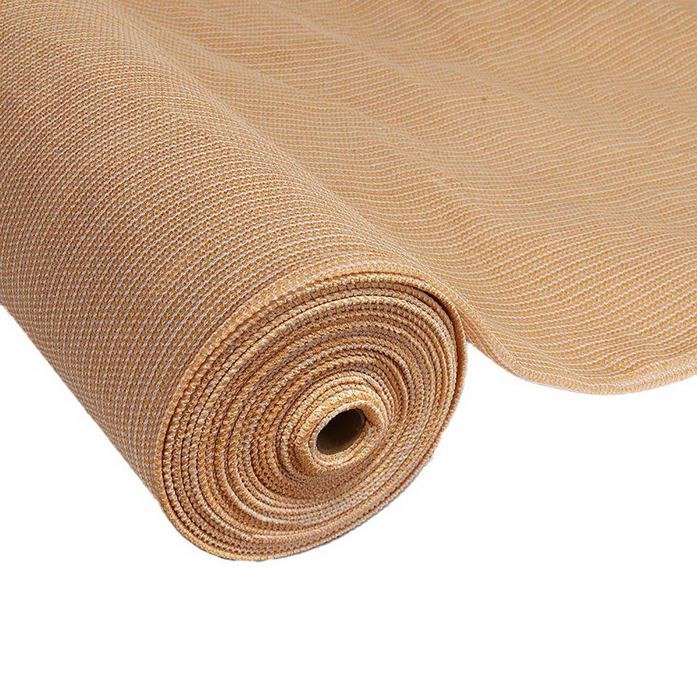 50% Shade Cloth | 1.83x10m | Shadecloth Sail | Heavy Duty | Beige