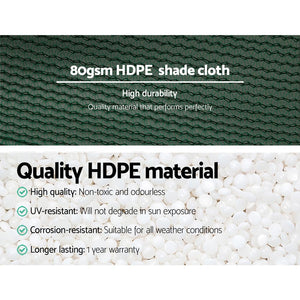 30% Shade Cloth | 1.83x10m | Shadecloth | Wide | Heavy Duty | Green
