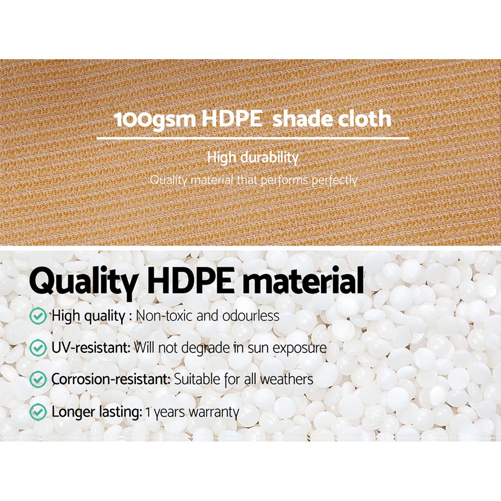 50% Shade Cloth | 1.83x50m | Shadecloth | Sail | Heavy Duty | Beige