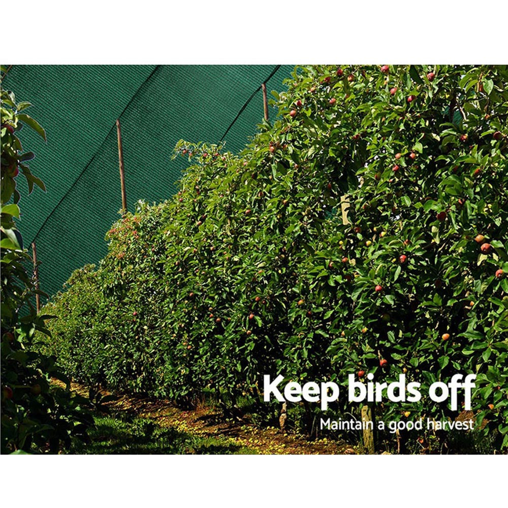 Instahut 90% Shade Cloth | 3.66x10m | Shadecloth Sail | Heavy Duty | Green