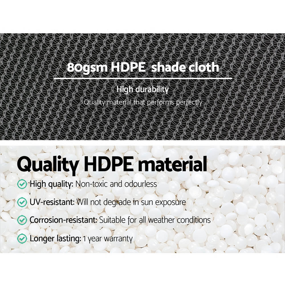 30% Shade Cloth | 3.66x10m | Shadecloth | Wide | Heavy Duty | White