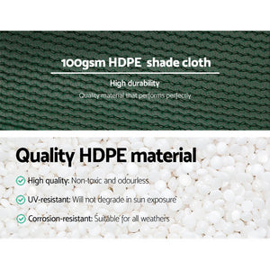 50% Shade Cloth | 3.66x30m | Shadecloth | Wide | Heavy Duty | Green