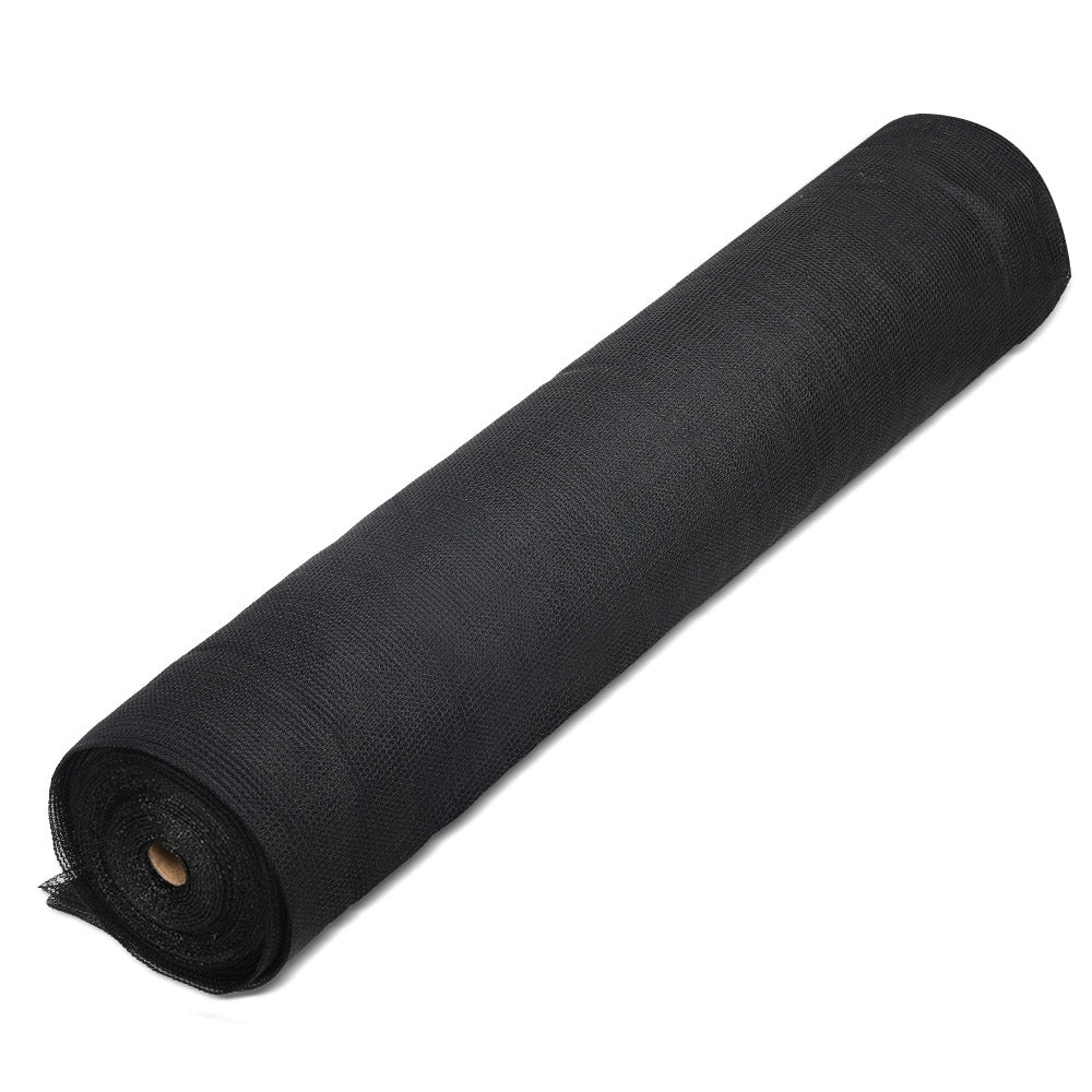Instahut 30% Shade Cloth | 3.66x30m | Shadecloth Wide | Heavy Duty | Black
