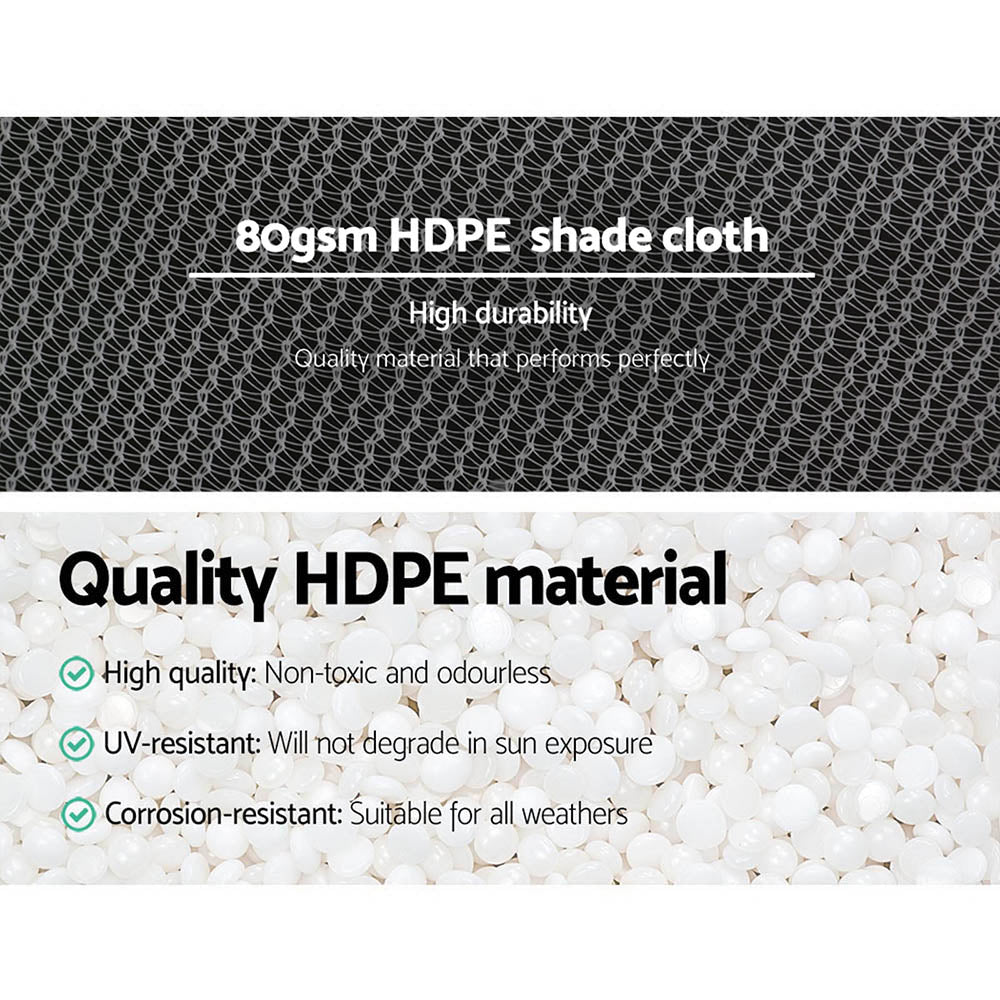 Instahut 30% Shade Cloth | 3.66x30m | Shadecloth Wide | Heavy Duty | White