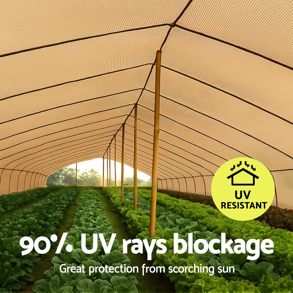Instahut Shade Cloth 90% | 1.83x30m UV Resistant Shade Sail | Black Outdoor Cover