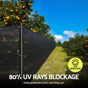 Shade Cloth | 10x2m | UV Resistant Sun Shade Fabric | Black