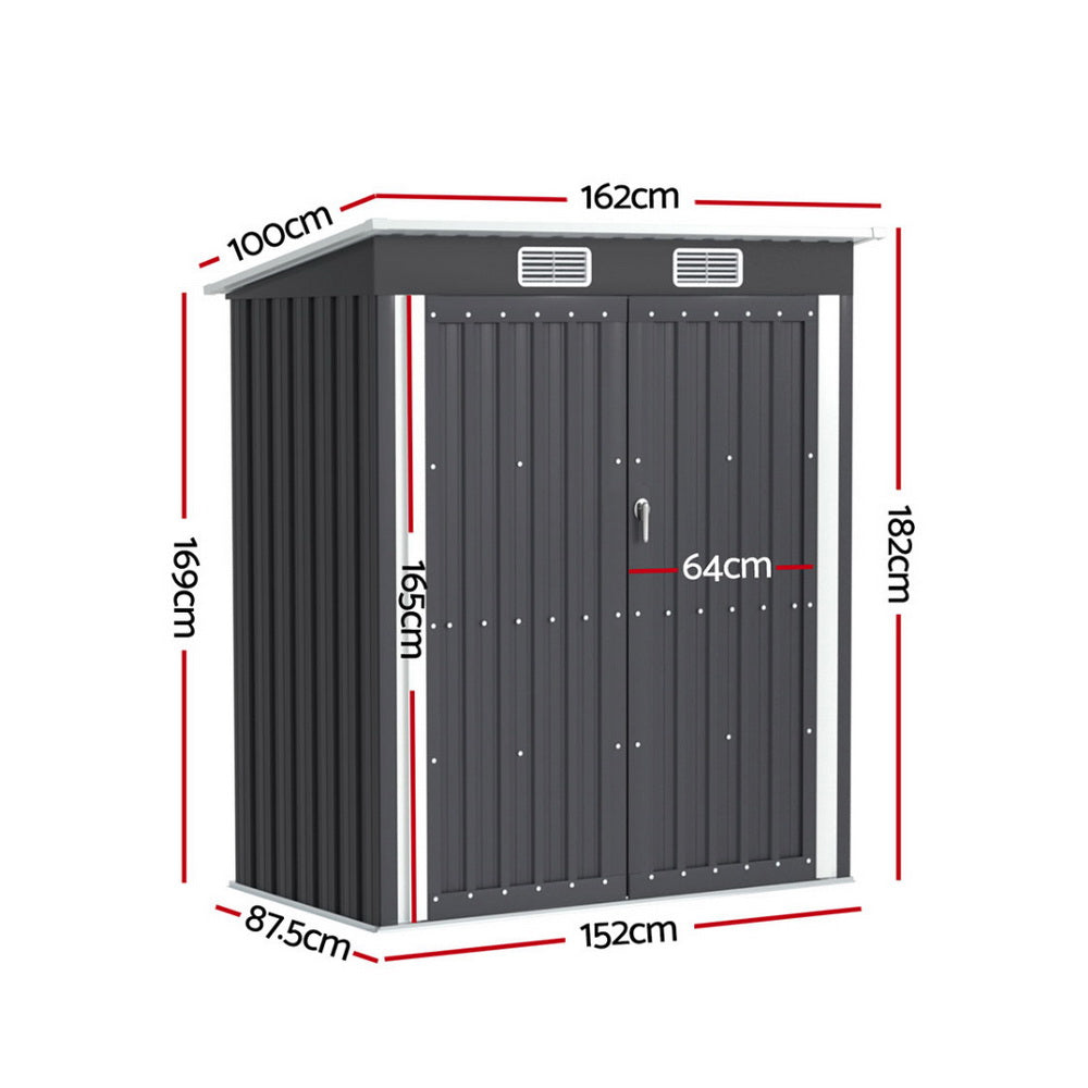 Garden Shed | 1.62x1M | Outdoor Storage | Tool Workshop | House Shelter