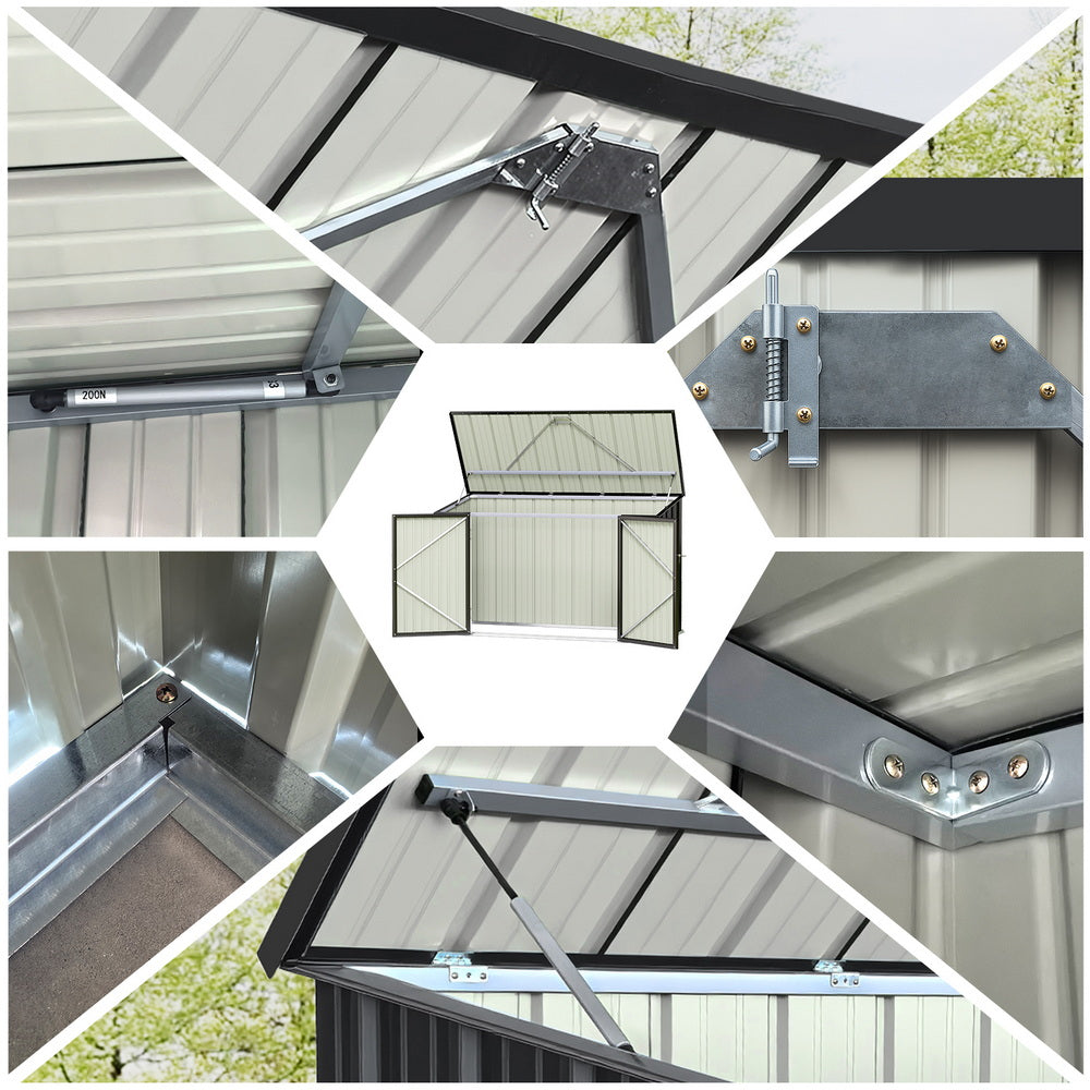 Garden Shed | 2.22x0.91m | Bike & Tool Storage | Double Door