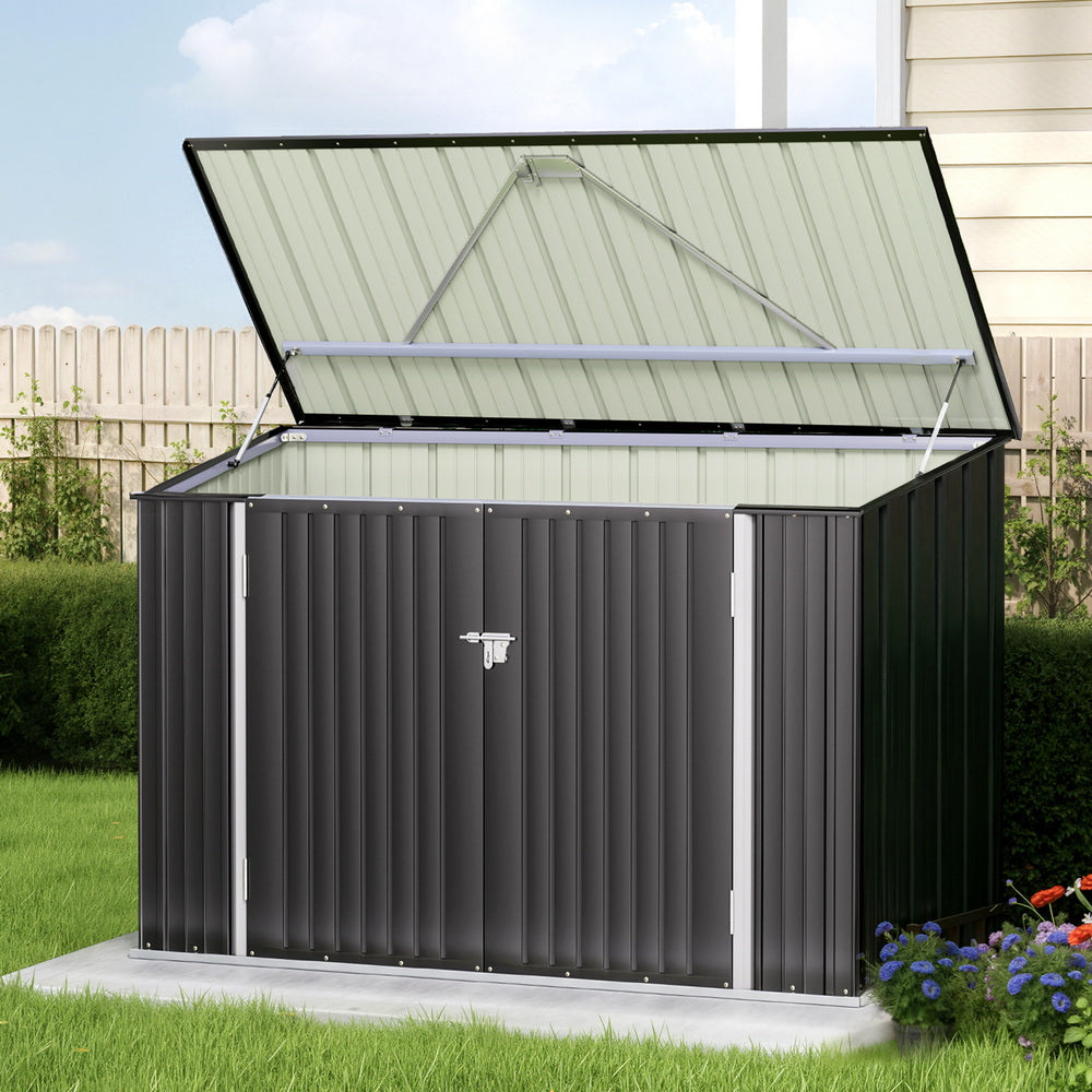 Garden Shed | 2.22x0.91m | Bike & Tool Storage | Double Door