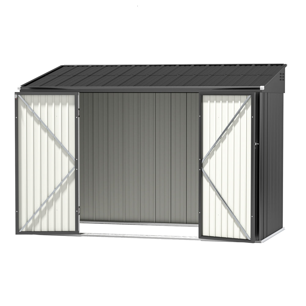 Galvanised Steel Shed | 3.05x1.5m | Outdoor Storage Workshop