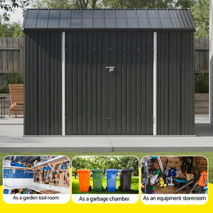 Galvanised Steel Shed | 3.05x1.5m | Outdoor Storage Workshop