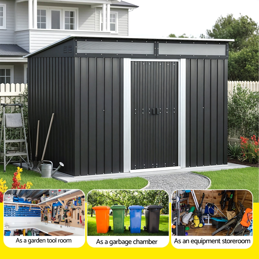 Outdoor Storage Shed | 2.60x1.95m | Tool Workshop Shelter
