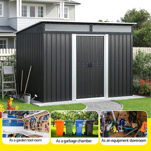 Outdoor Storage Shed | 2.60x1.95m | Tool Workshop Shelter