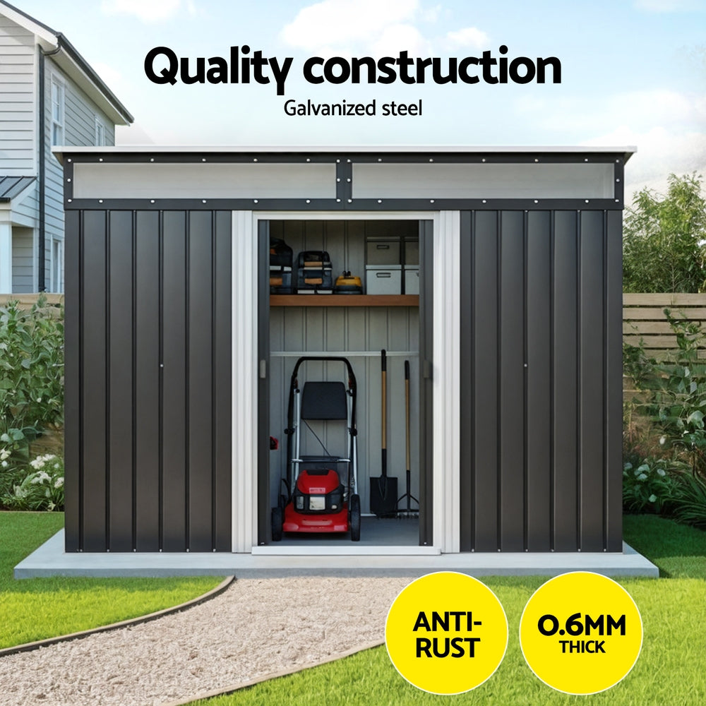 Outdoor Storage Shed | 2.60x1.95m | Tool Workshop Shelter
