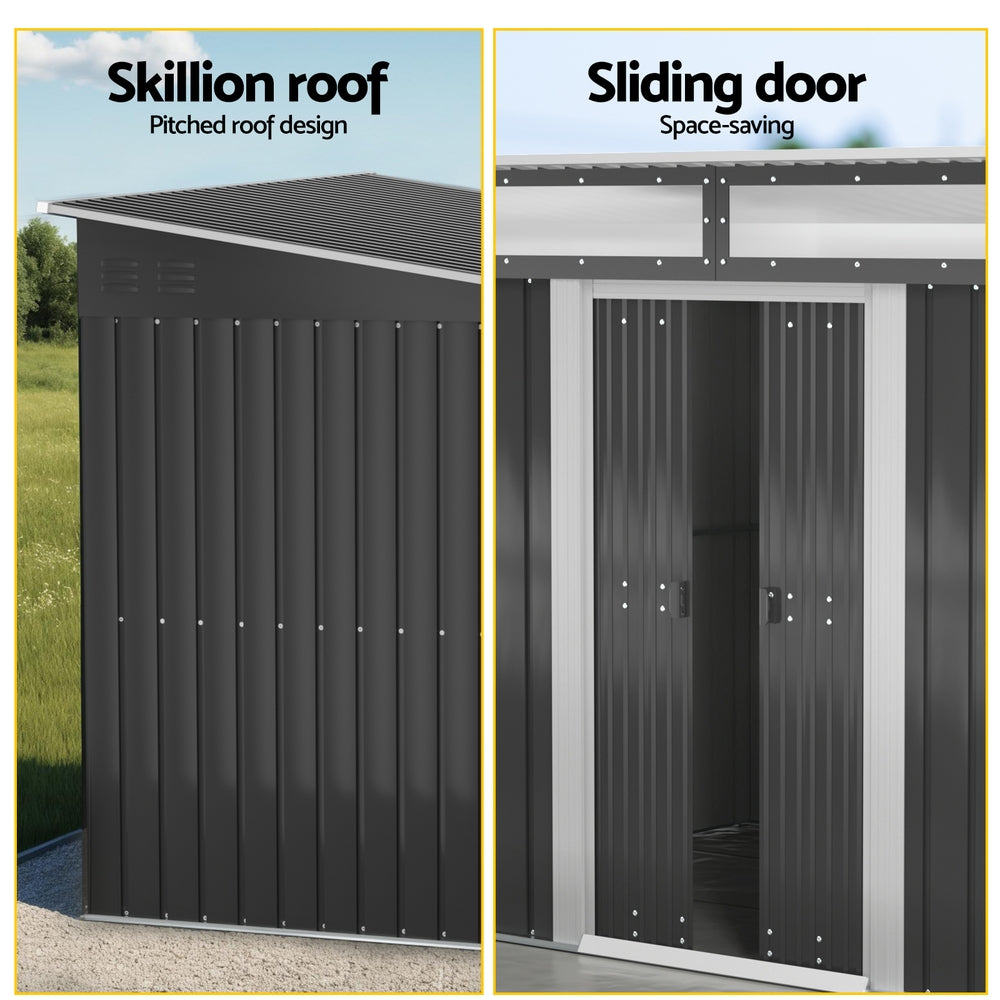 Outdoor Storage Shed | 2.60x1.95m | Tool Workshop Shelter