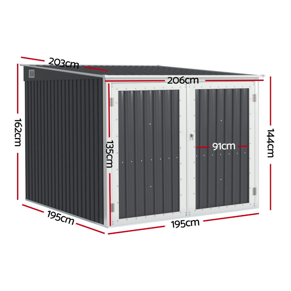 Garden Shed | Sheds Outdoor Storage | 2.06x2.03M | Tool Workshop | House Shelter