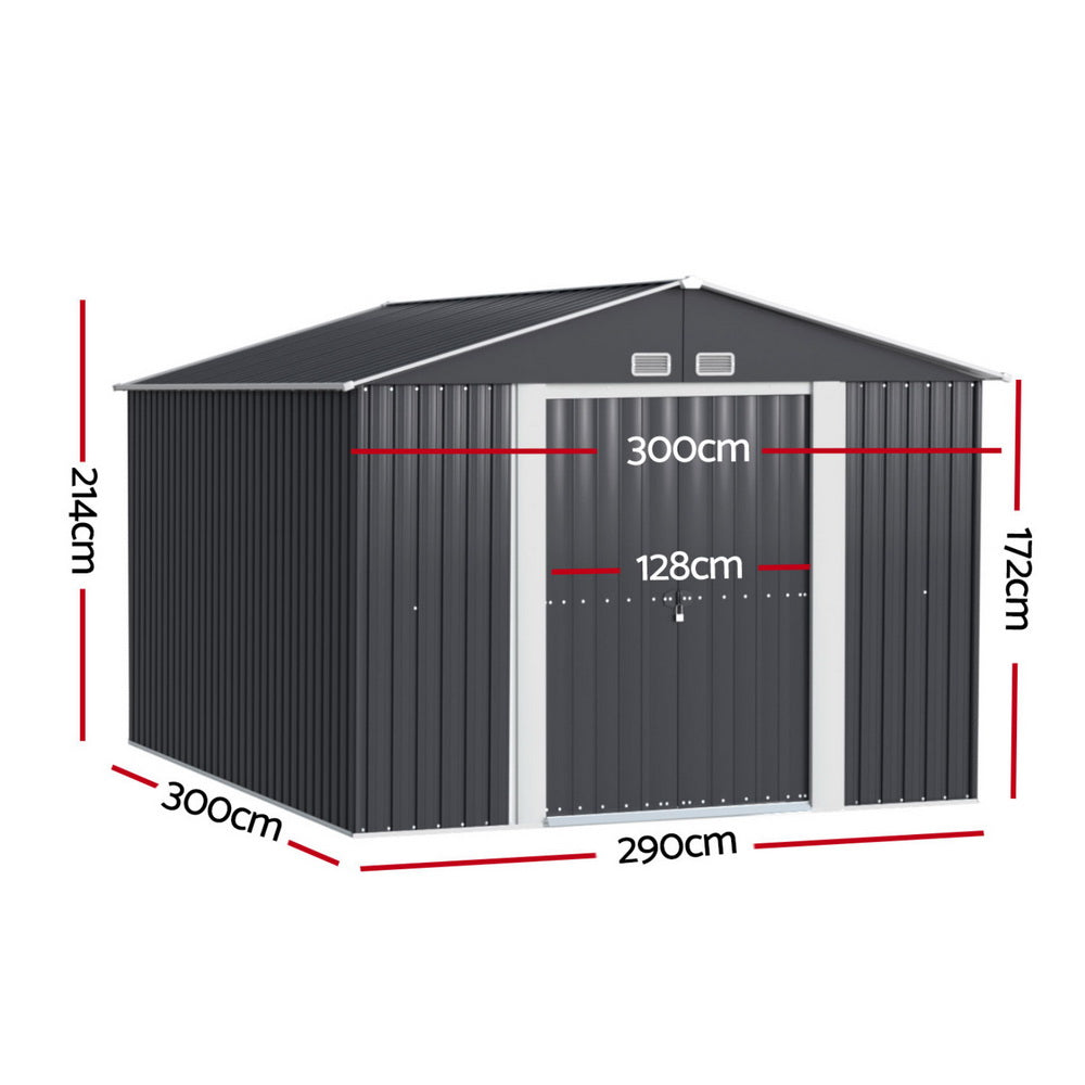 Garden Shed | 3x3M | Outdoor Storage | Tool Workshop | House Shelter