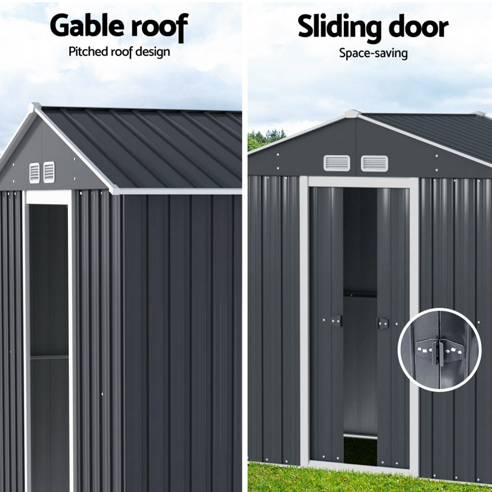 Garden Shed | Outdoor Storage | 2.15x1.3M | Tool Workshop | House Shelter | Sliding Door
