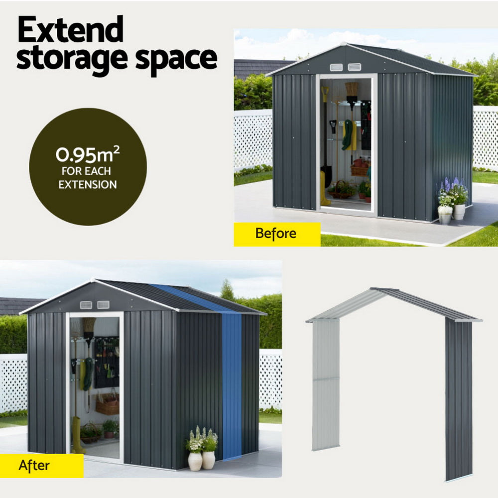 Garden Shed Extension Kit | Outdoor Storage | Tool Sheds | Workshop House Shelter