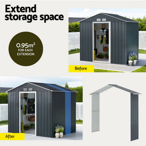 Garden Shed Extension Kit | Outdoor Storage | Tool Sheds | Workshop House Shelter