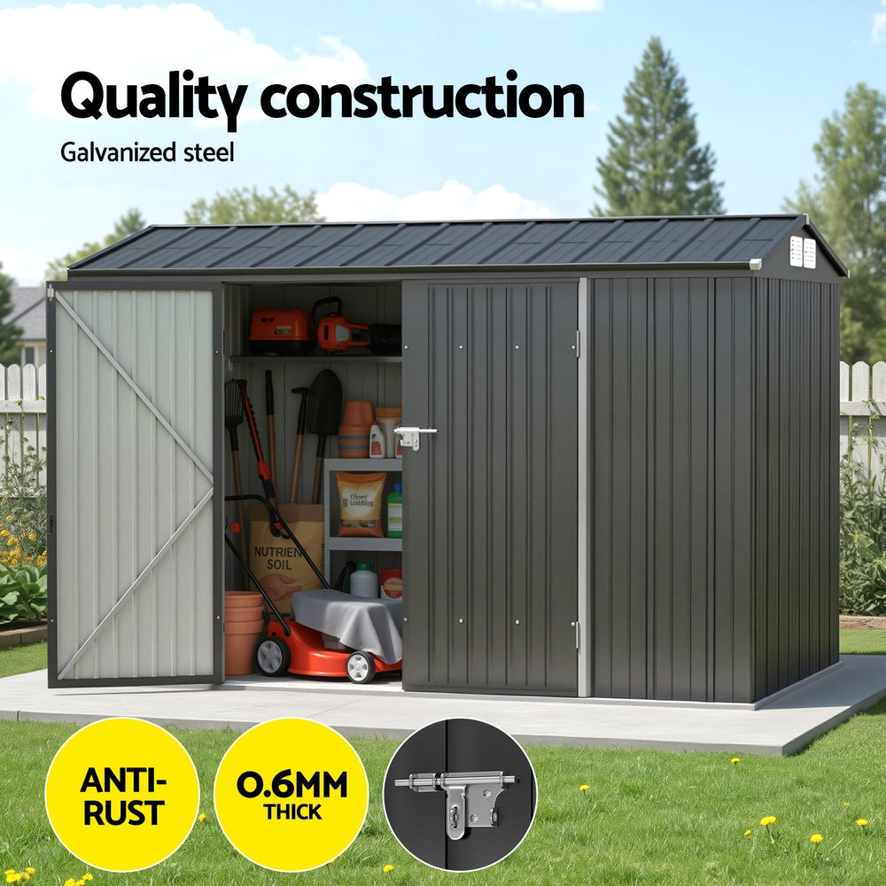 Outdoor Garden Shed | 3x2.18m | Storage Workshop Shelter