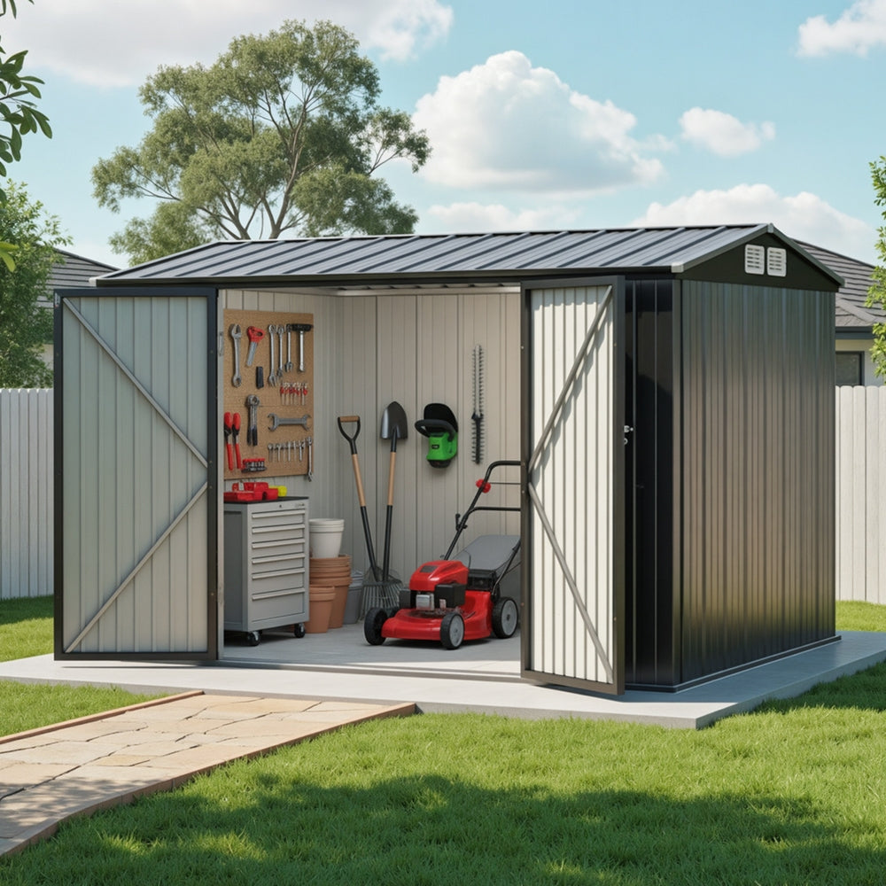 Outdoor Garden Shed | 3x2.18m | Storage Workshop Shelter