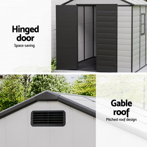 Garden Shed 2.15x2.14m | Outdoor Storage Shed | Tool Workshop Shelter | Metal Construction