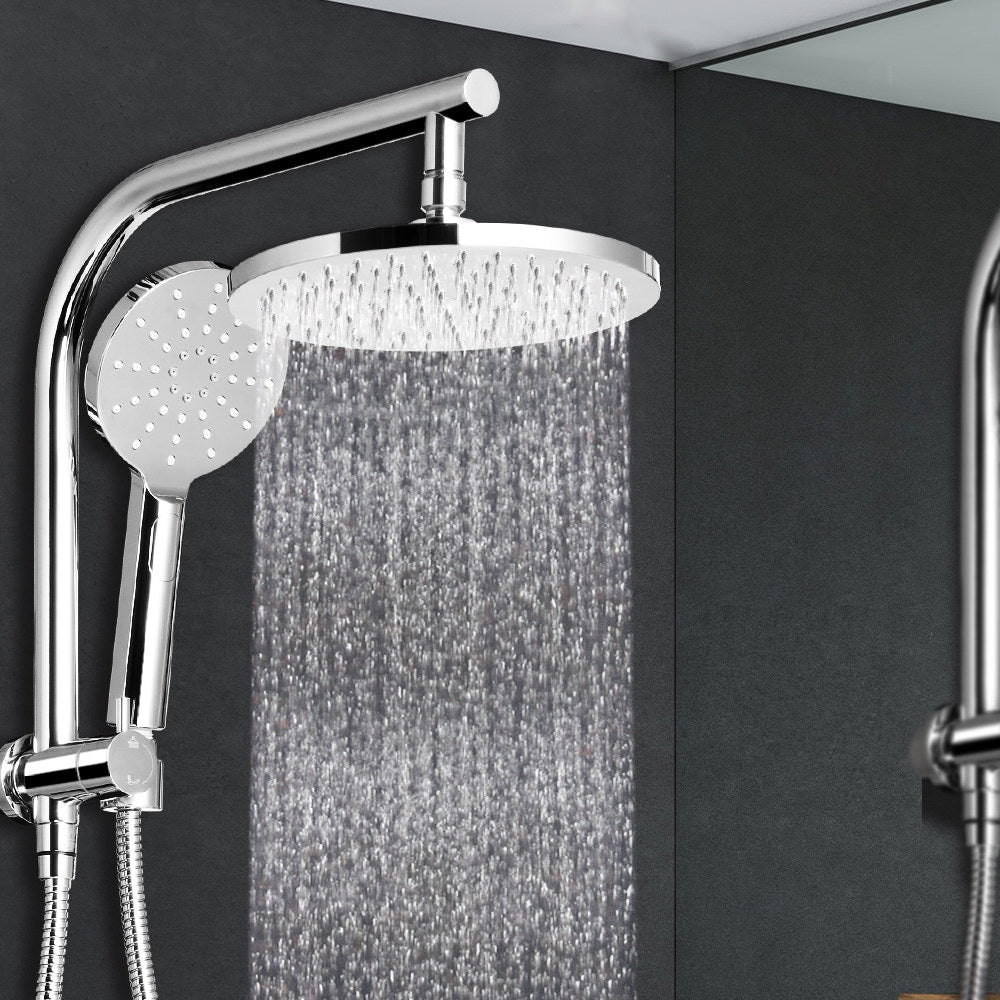 Cefito | 9'' Rain Shower Head Set | Handheld | Round | High Pressure | Chrome