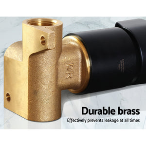 Shower Mixer Tap | Wall Bath Taps | Brass | Hot Cold | Basin | Bathroom | Black