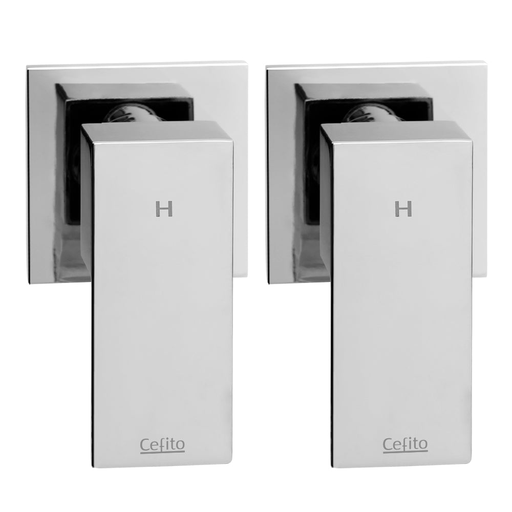 Shower Twins Tap | Wall Bath Taps | Brass | Hot Cold | Basin | Bathroom | Chrome