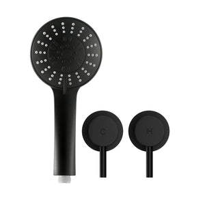 Cefito 4.5" Handheld Shower Head Round with Wall Twin Swivel Bathroom Tap